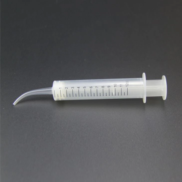 Siringa di irrigazione per siringhe curve dentali monouso medicale da 12 Cc p...